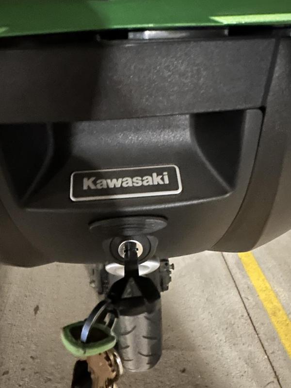 Kawasaki KQR lock cylinder mount