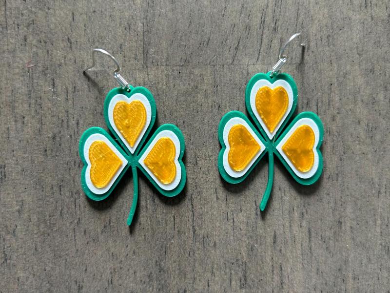 Shamrock Earrings for St. Patrick's Day
