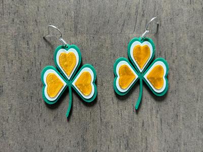 Shamrock Earrings for St. Patrick's Day