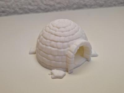 Miniature Arctic Igloo Model for Diorama