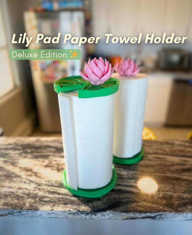 Lily Pad Paper Towel Holder: Deluxe Edition