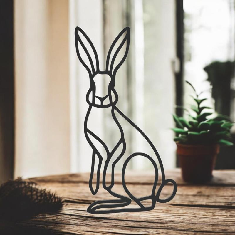 Rabbit Line Art - Desktop Line Art