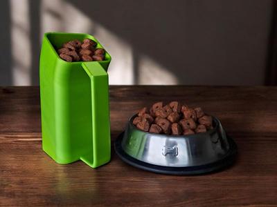 Modern Curved Pet Food Scoop (no Support)