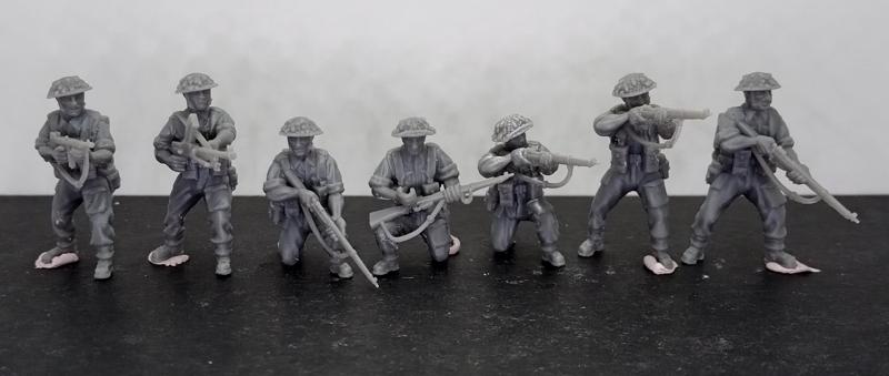 28 mm Commonwealth British army combat squad
