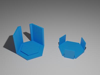 Plateholder + Cover for Boardgame Dorfromantik