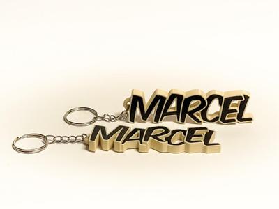 Lovely keychain with the name Marcel