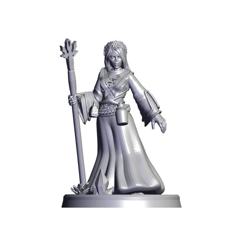 Human female Druid.stl