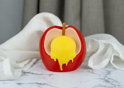 Surreal Bite - Apple & Egg Fusion Sculpture