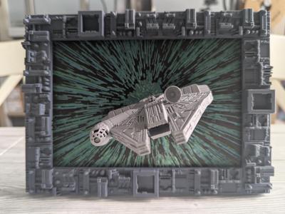 Hueforge Death Star inspired frame