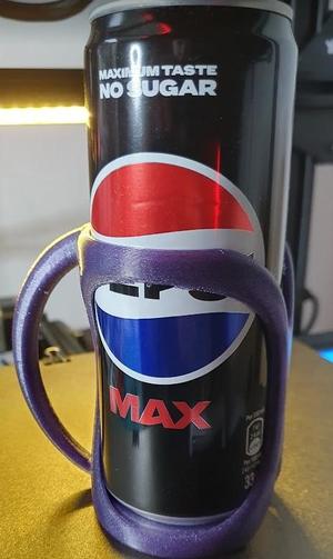 Slim aluminium can holder