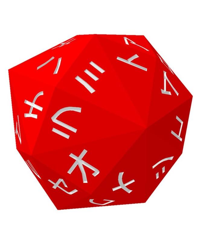Katakana Japanese Alphabet d48 Polyhedral Die