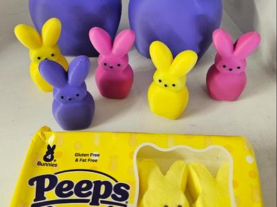 3D Standing Marshmallow Bunny Version 1.0