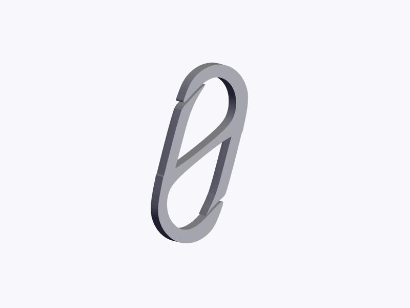 S Hook Carabiner (01) Double Link