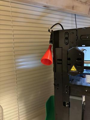 Bowden tube filament funnel guide...thing.