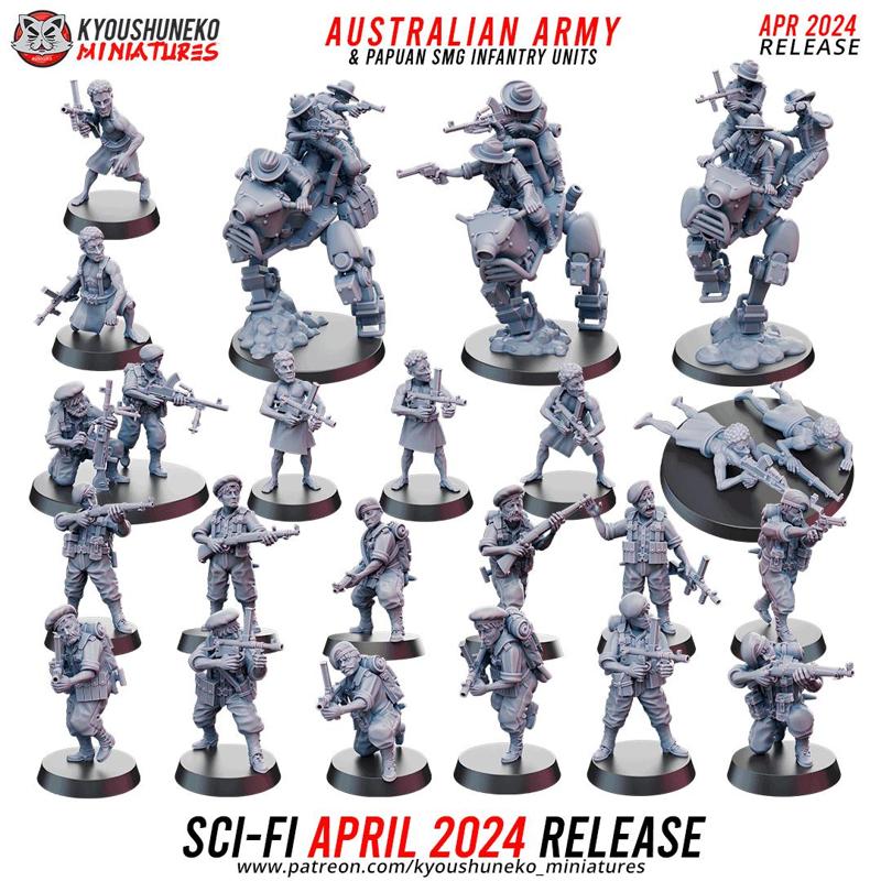 April Sci-Fi 2024 Release - Australian & Papuan Army