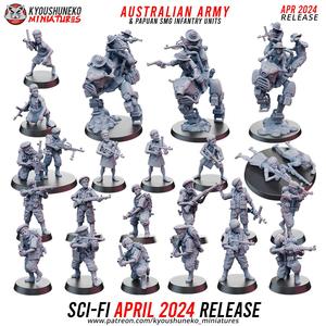 April Sci-Fi 2024 Release - Australian & Papuan Army