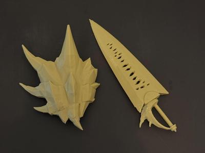 Heat Edge Sword and Shield (Scalable for big size)