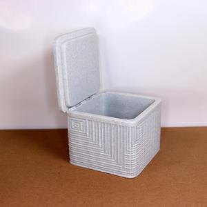 Decorative box hinged