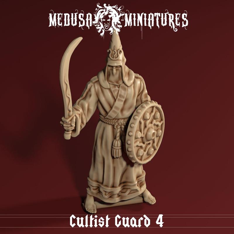 Cult of the Cobra - Cultist Guard with Scimitar and Shield