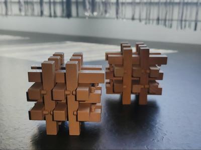 Chinese Wooden Assembly Puzzle – 18 pieces