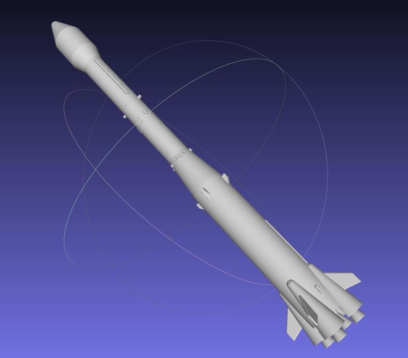 Ariane 1 Rocket Model