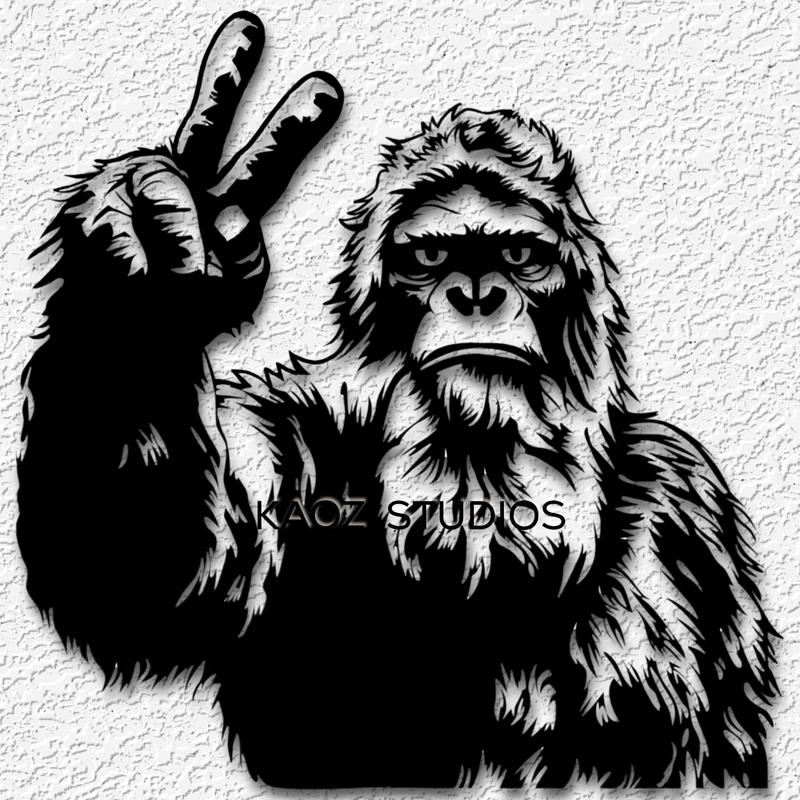Funny Bigfoot wall art Sasquatch wall decor Yeti decoration