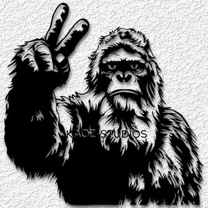 Funny Bigfoot wall art Sasquatch wall decor Yeti decoration