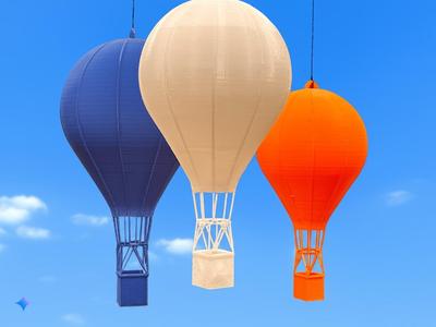 "Print-in-Place" Hot Air Balloon