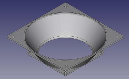 Adapter for 120mm fan on a 80mm mount