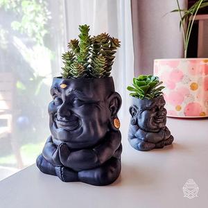 Buddha, flowerpot and pencil holder