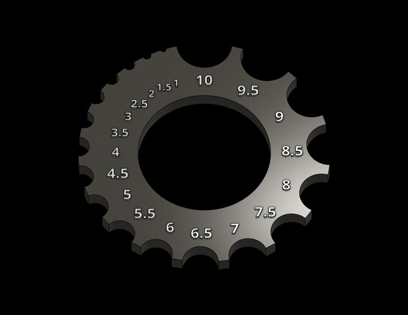 Radius Gauge Tool (Metric)