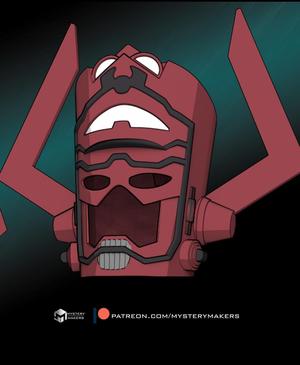 Galactus comic style helmet