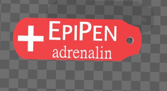 Epipen / adrenalin injector tag