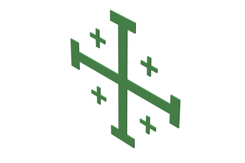 Jerusalem Cross (thin)