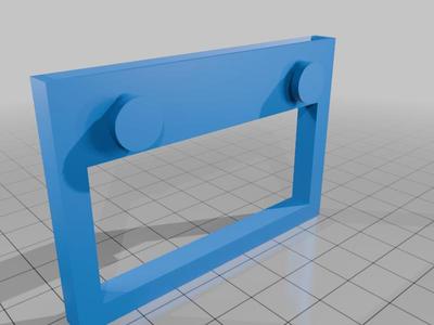 Euro-pegboard holder for small, stackable boxes
