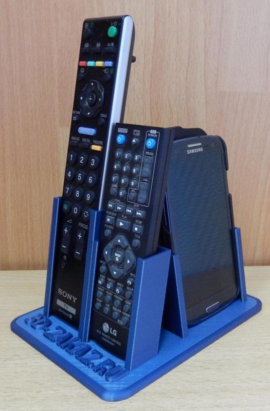 Combined  stand   remote control Blue Steel.