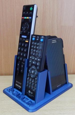 Combined  stand   remote control Blue Steel.
