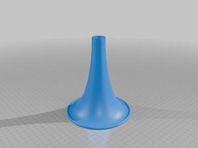 Loudener for Airsoft (14mm ccw) and Airguns (1/2-20 UNF) - Tractrix Horn Attachment