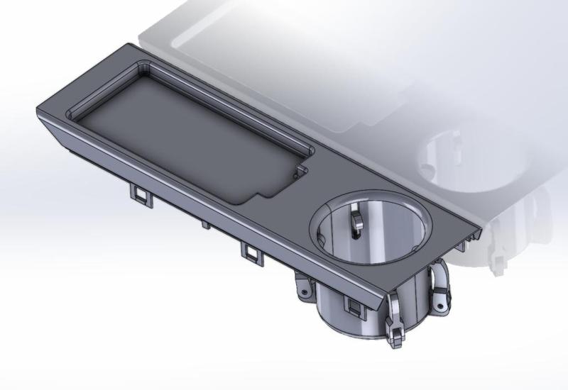 BMW E46 Mittelkonsole Getränkehalter / Handyablage - Cupholder / Cell phone tray