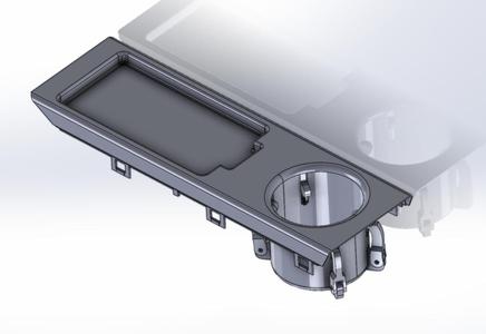 BMW E46 Mittelkonsole Getränkehalter / Handyablage - Cupholder / Cell phone tray