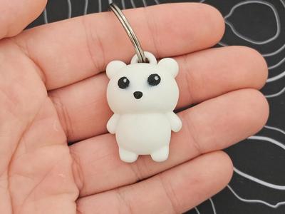Adorable Polar Bear Keychain