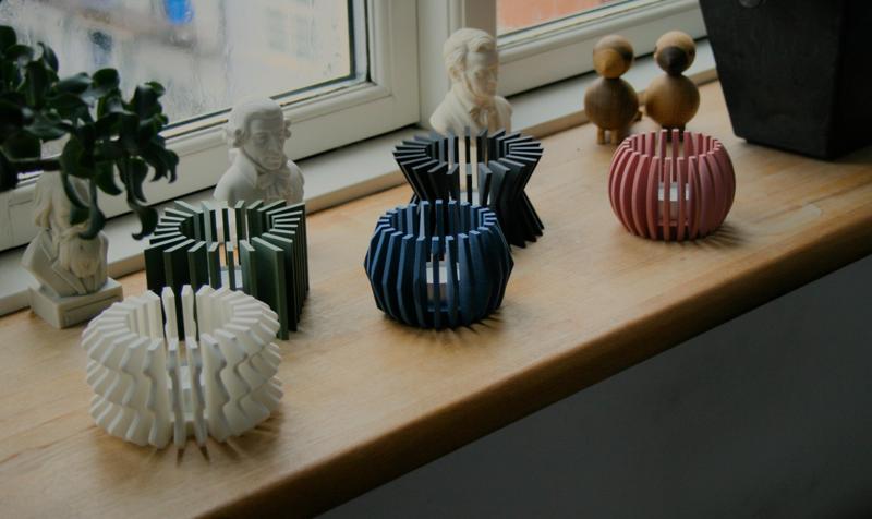 5 tealight candle holders
