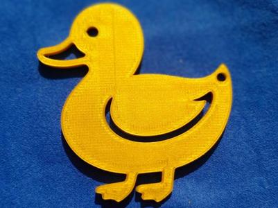 Simple Duck Keychain