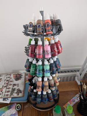 Paint Rack Holder v3.1 - Two Thin Coats 15ml Bottles