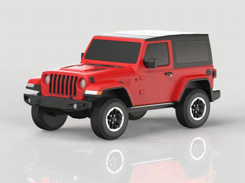 [Jeep] Jeep Wrangler 1/43 and 1/64 scale Parts