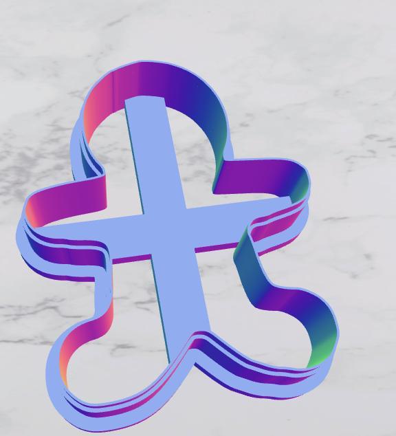 Gingerbread cookie cutter