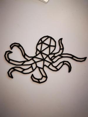 Kraken Octopus Art - 2D Wall Art Polygonal Design