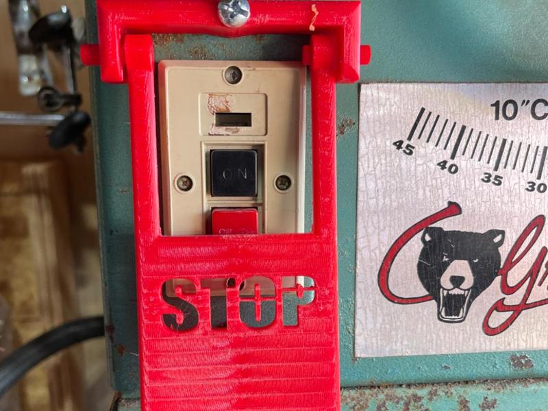 grizzly table saw safety stop