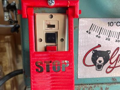 grizzly table saw safety stop