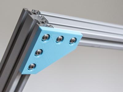 Customizable Plate Bracket for Aluminium Extrusion Profiles (Misumi 2020, 2040, 4040, ...)